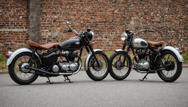 Comparaison entre moto vintage et moderne